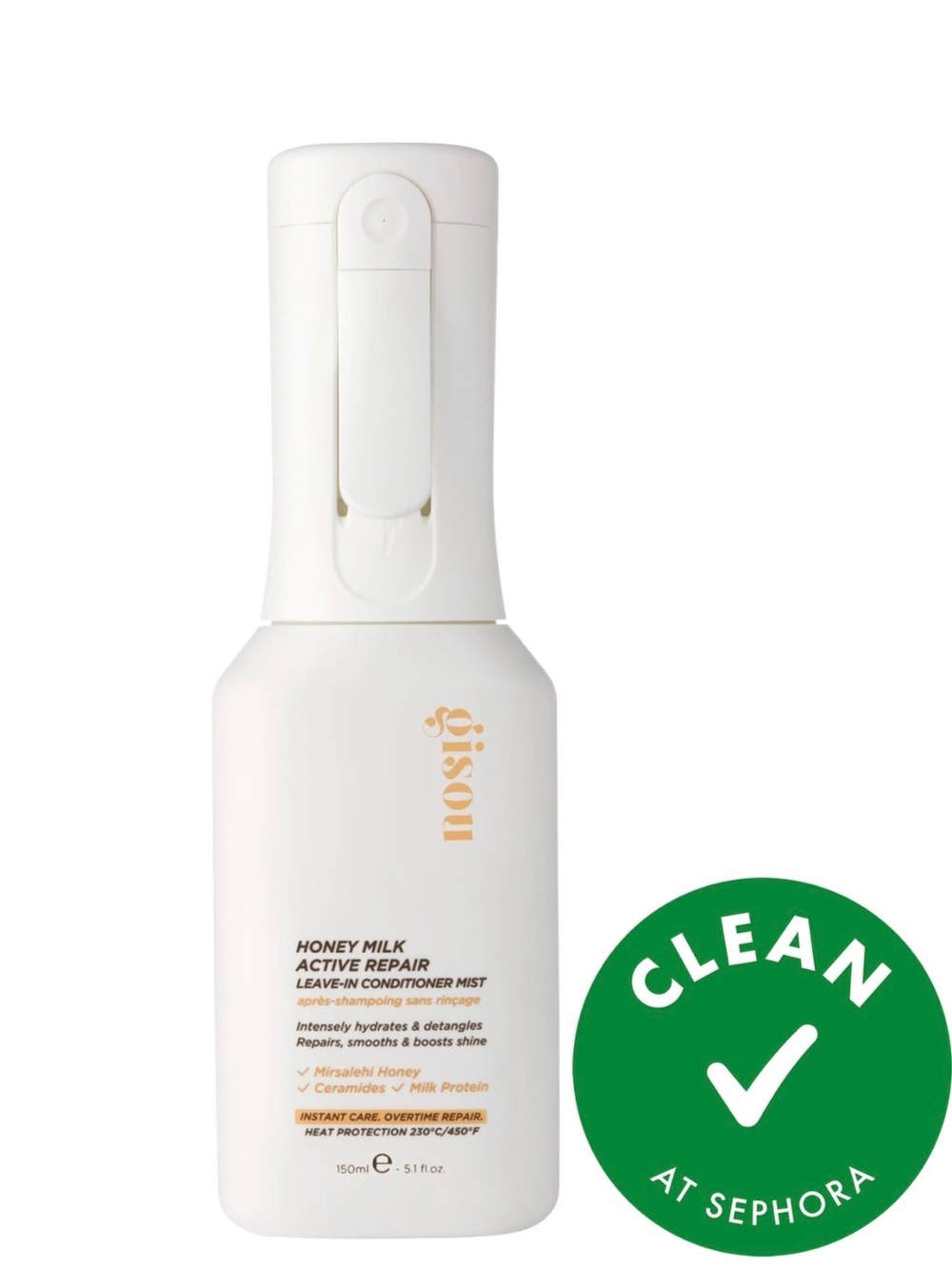 gìson Honey Milk Active Repair Leave-In Conditioner Mist — White